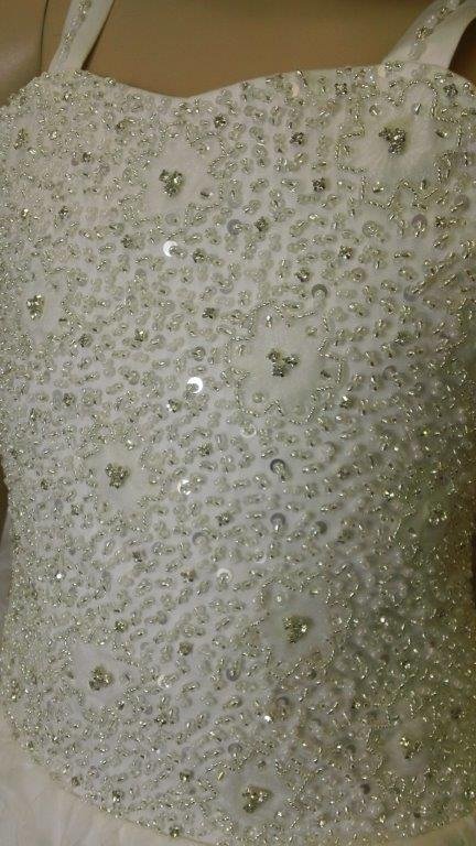 beaded wedding dress for your flower girl